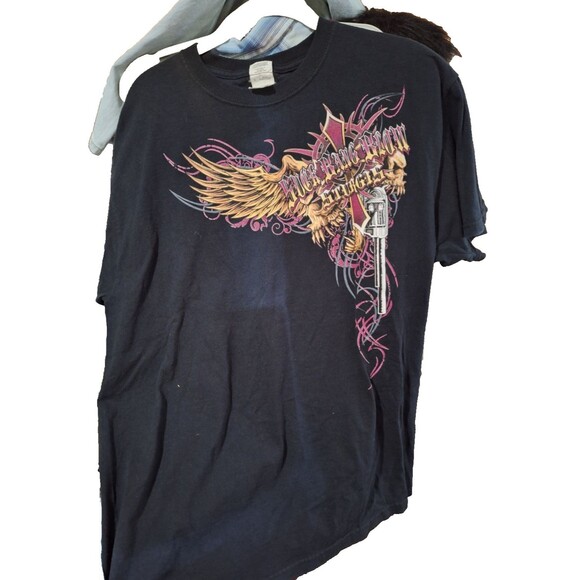 Harley-Davidson Sturgis T-shirt Black Suck Bang Blow Unisex L - Picture 2 of 5